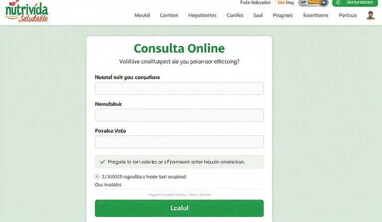 Formulario online con campos de texto y selección
